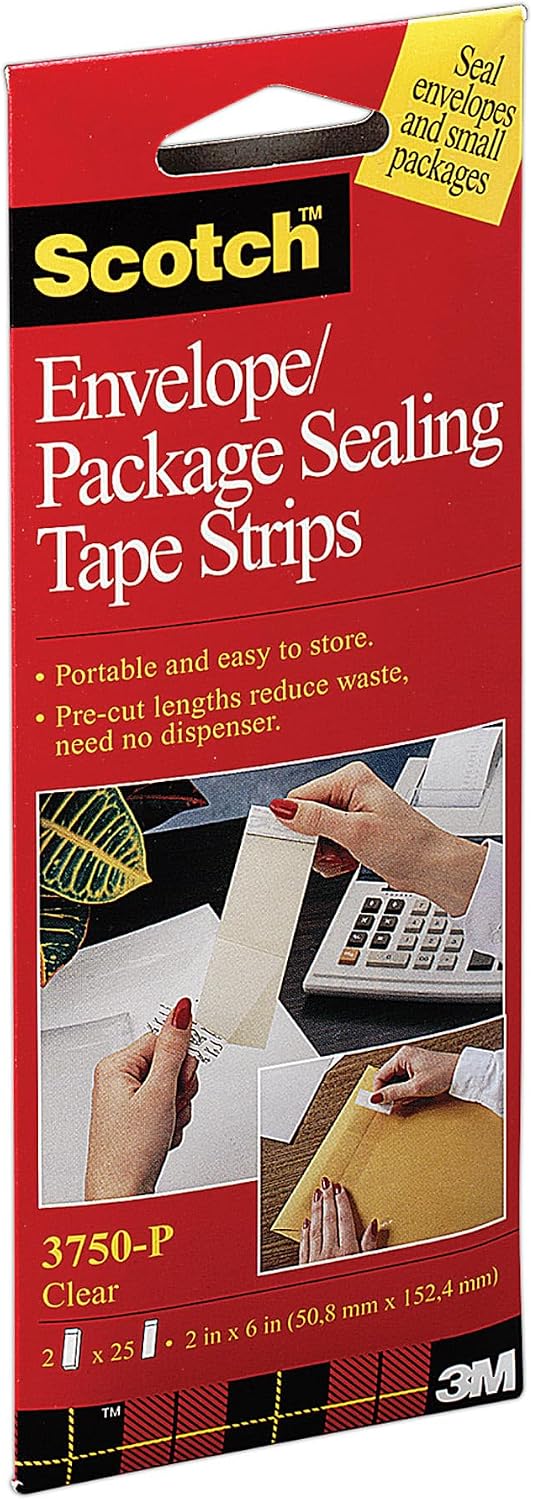 MMM3750P2CR - Scotch Envelope/Package Sealing Tape Strips