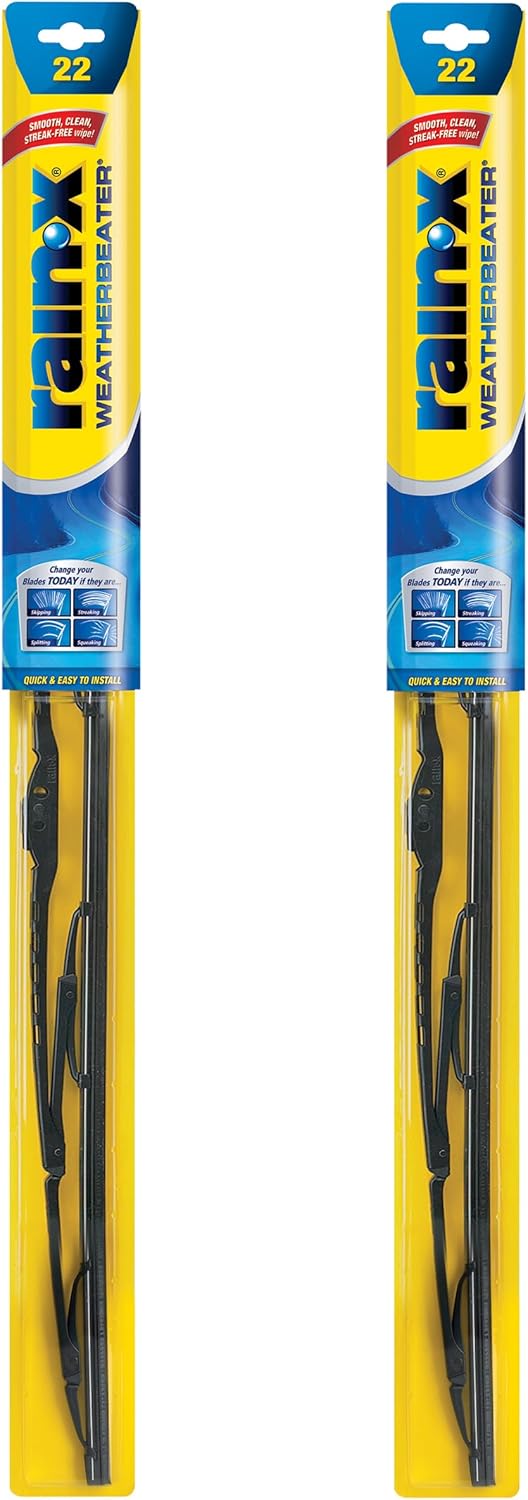 820149 WeatherBeater Wiper Blades, 22" Windshield Wipers (Pack of 2), Automotive Replacement Windshield Wiper Blades