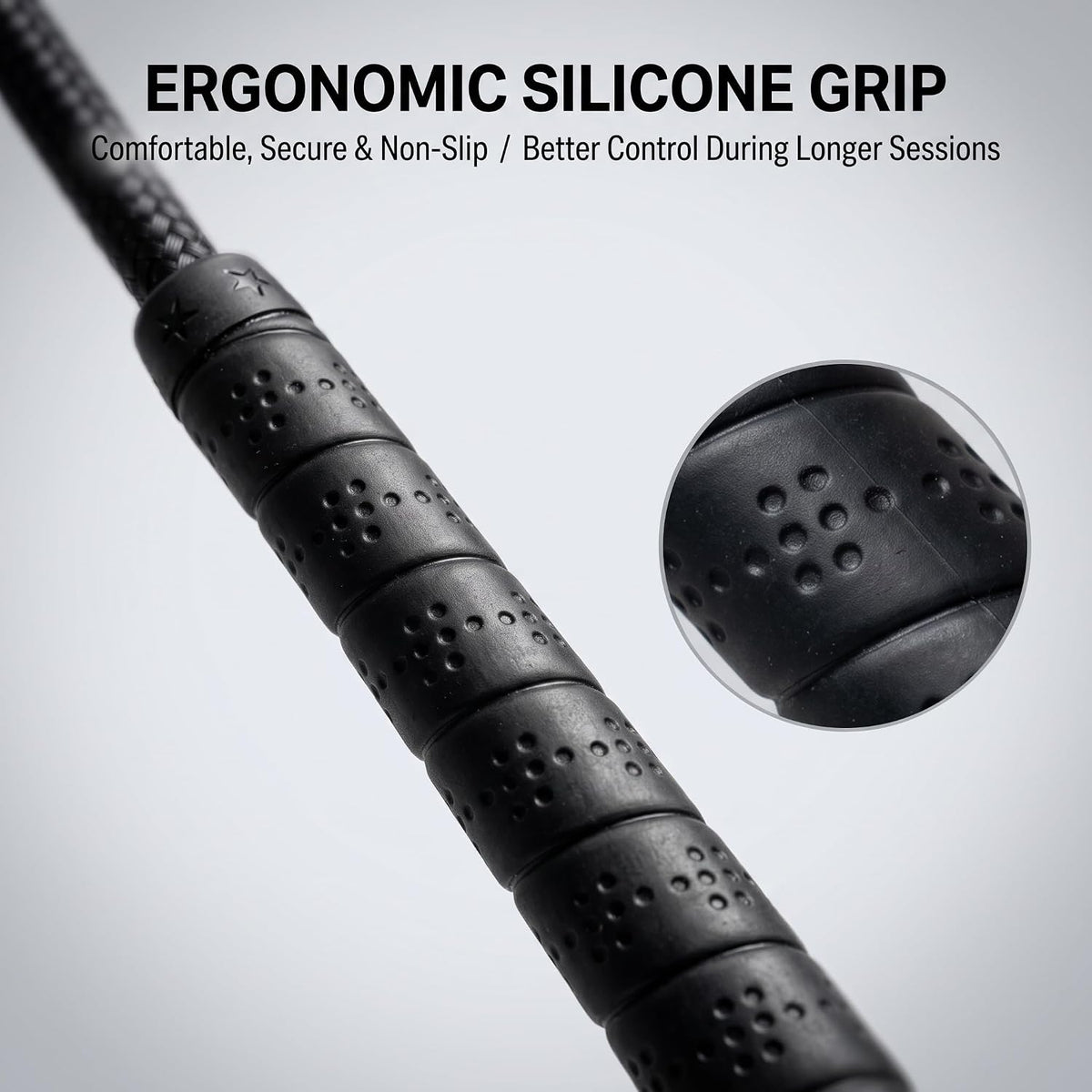 Dressage Whips for Horses, 12.2 ft Two-Piece Horse Lunge Whip with Silicone Grip, Detachable Dressage Whip for
