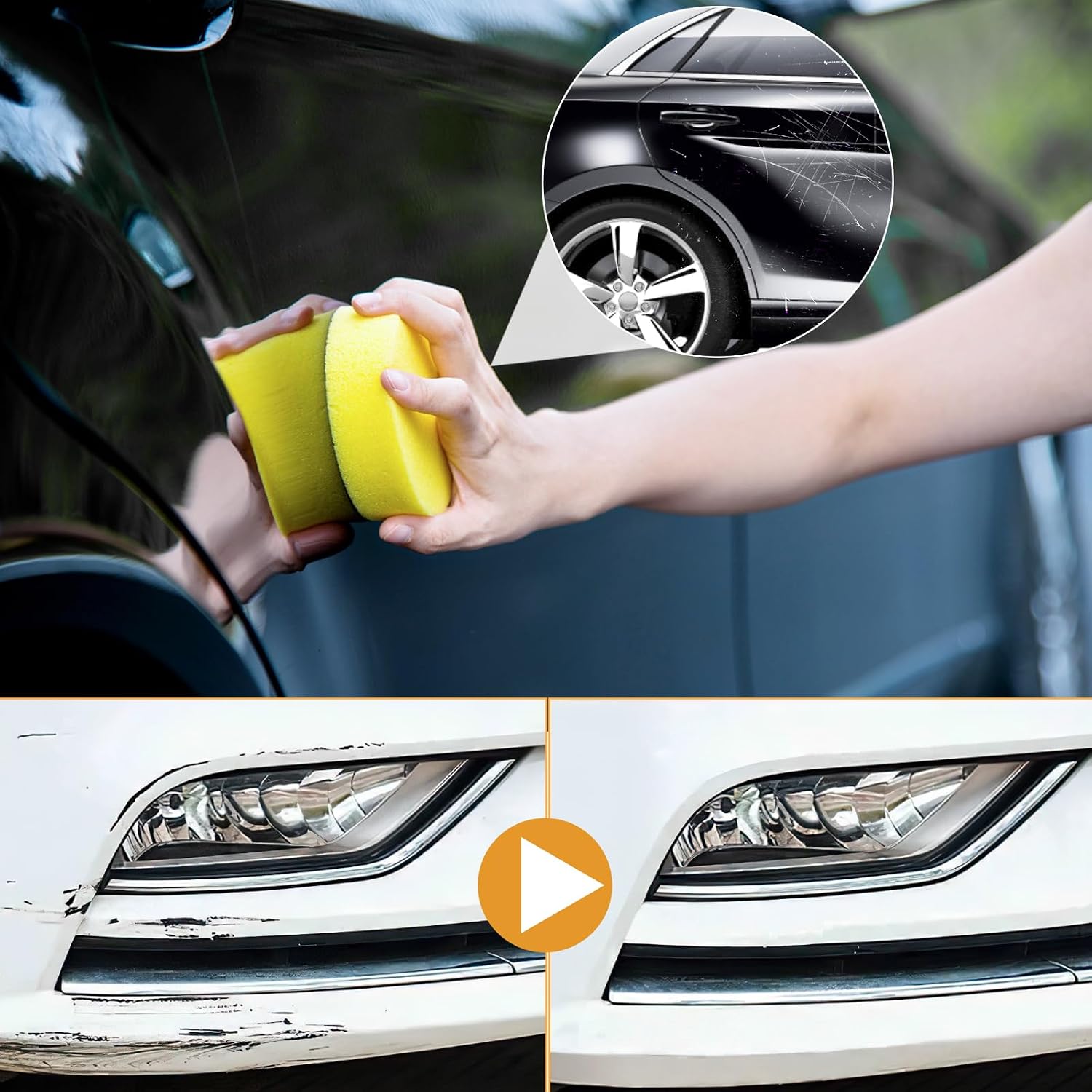 Scratch Remover for Vehicles, Upgrade Car Scratch Remover for Deep Scratches, Car Polishing Wax Scratch Remover for