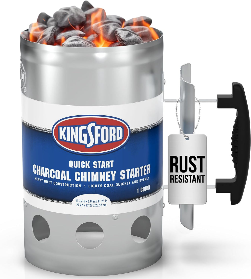 Heavy Duty Charcoal Chimney Starter, Large Capacity