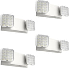 FREELICHT 4 Pack Emergency Lights for Business, Square Heads, 90min Battery