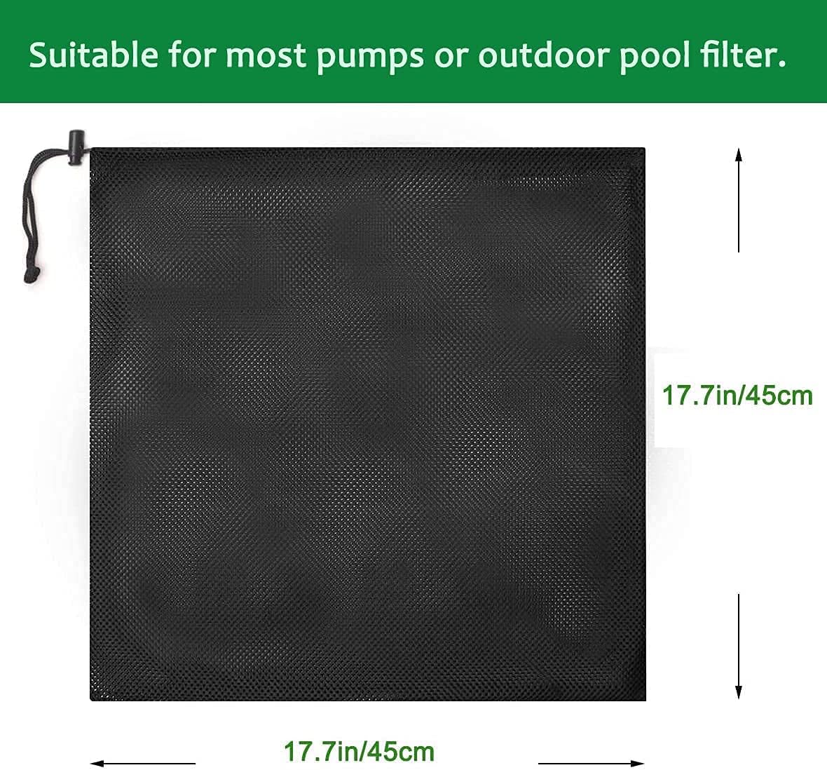 Large Pump Barrier Bag, Pond Pump Filter Bag, 17.7"x 17.7"