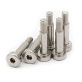 30pcs Hex Socket Shoulder Bolt, 5mm x M4 x 15mm Hex Socket Shoulder Bolt, 304 Stainless Steel (Silvery)