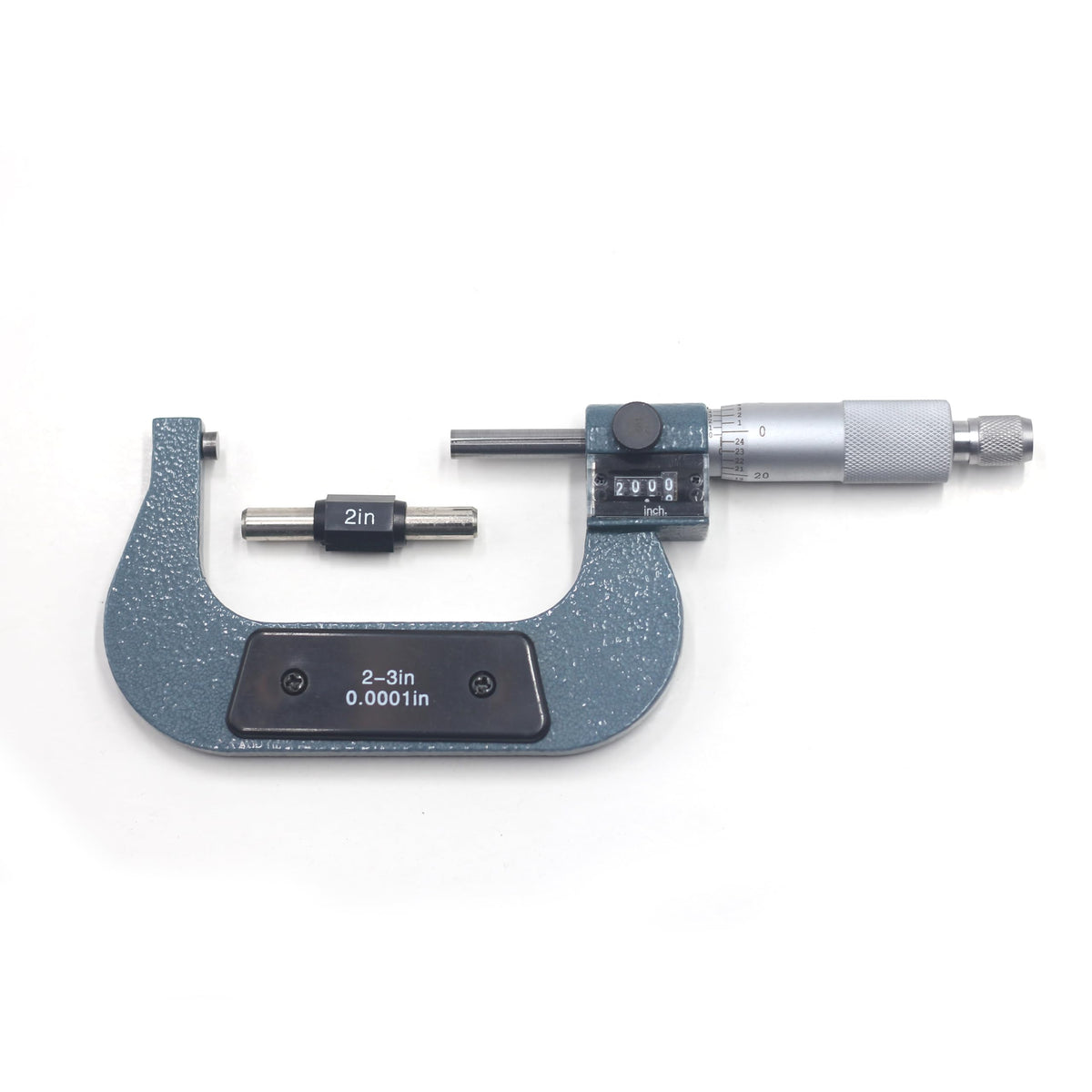 HFS Outside Micrometer 2-3 Inch Mechanical Digit Counter Carbide Tip