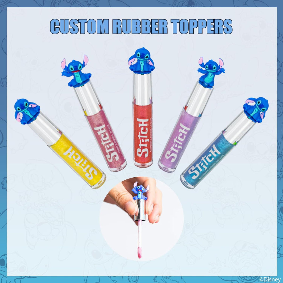 Stitch Lip Gloss Set, 10-Piece Plant-Based, Ages 3+