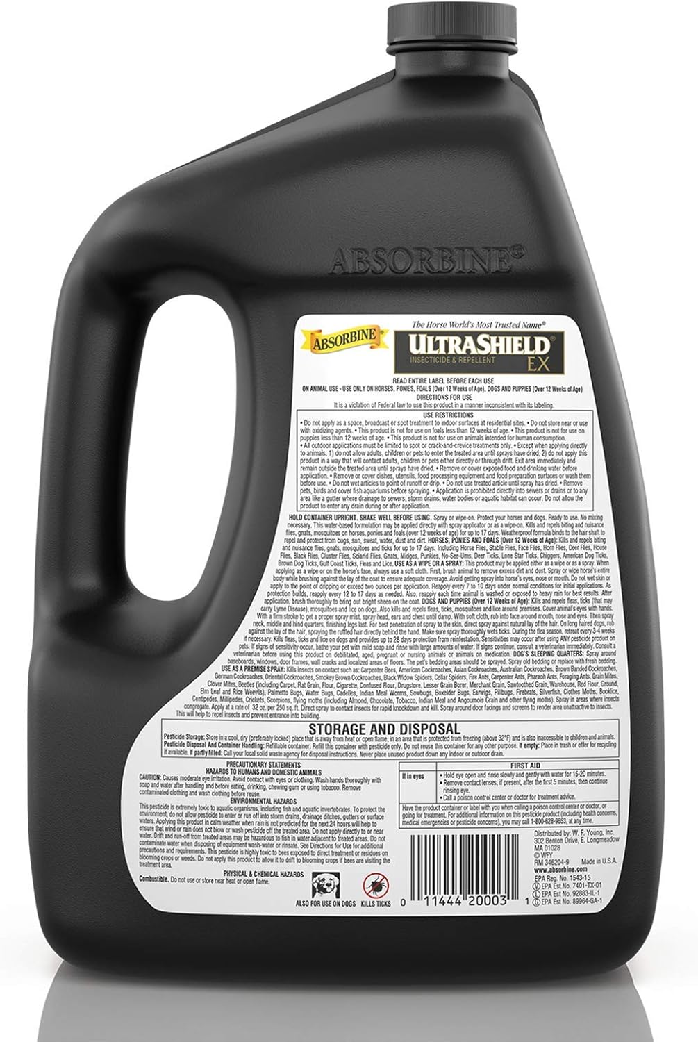 UltraShield EX Insecticide & Repellent, Combo Pack Sprayer+Gallon