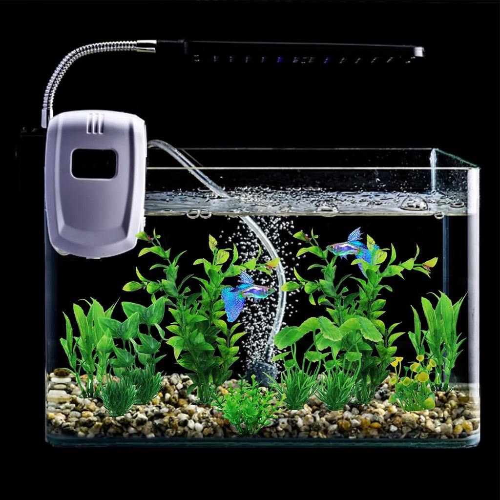 Fish Tank Accessories Aquarium Decorations Green Plants, 10pcs Green Fish Tank Decorations Plastic Plants, Fish Tank