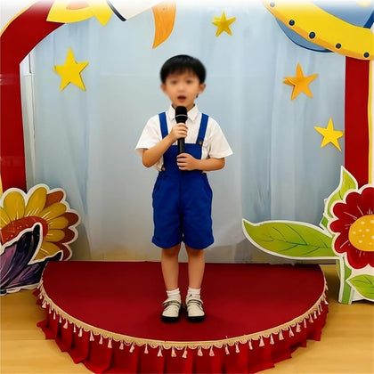Home Portable Stage Platform, Entertainment Stage Riser/Performance Deck, Semi Circle, for Performances at School