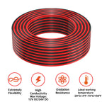 16 Gauge 2 Conductors 150FT Electrical Wire, Red Black Cable