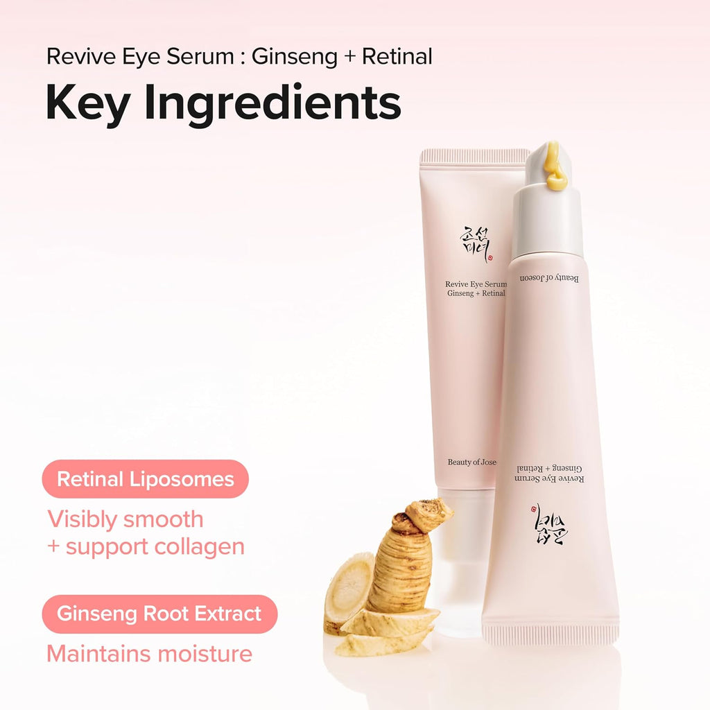 Revive Ritual Eye Duo With Retinol Moisturizer Gift | Daily Korean Skincare for Firmer Under Eyes, Visibly Lifting