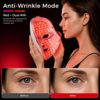 Red Light Therapy Mask for Face & Neck, Full Face Coverage,7 Modes