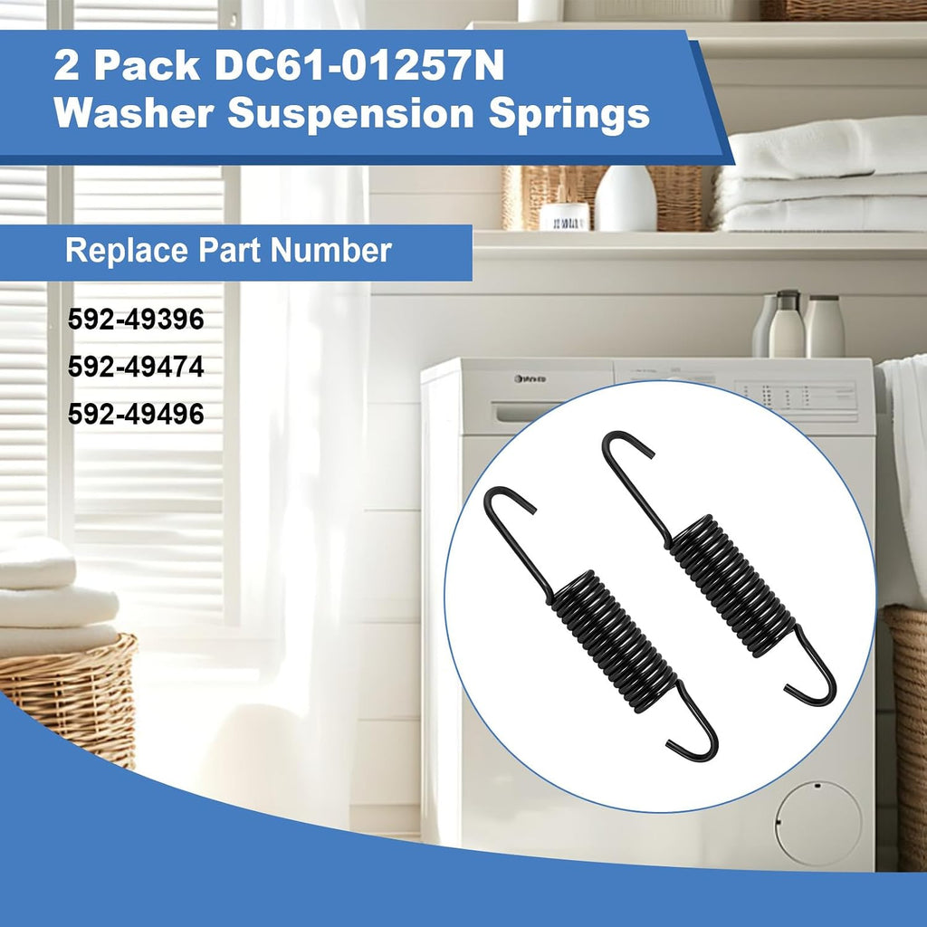 2 Pack DC61-01257N Washer Suspension Springs, Replace 592-49396, 592-49474, 592-49496