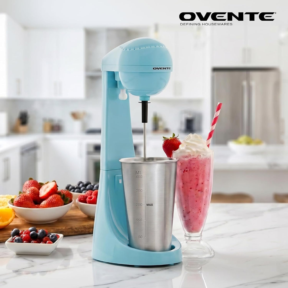 Retro Milkshake Maker and Electric Drink Mixer, Blue MS2070BL