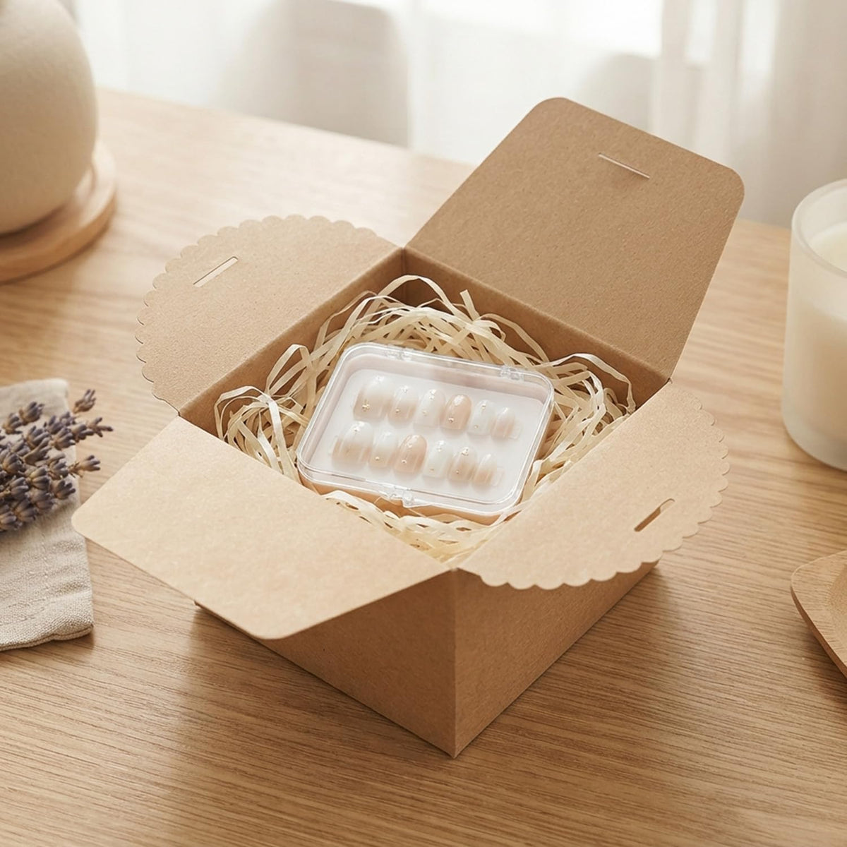 Small Kraft Gift Boxes with Ribbon, 10 Pack Gift Boxes for Presents