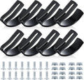 8 Pcs Snow Plow Skid Shoes Replacement for Lawn Tractor Adjustable Attachment with Screws and Nuts for Snow Plowing