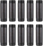 10 Pack 1 x 4 Inch Industrial Black Malleable Pipe Nipples