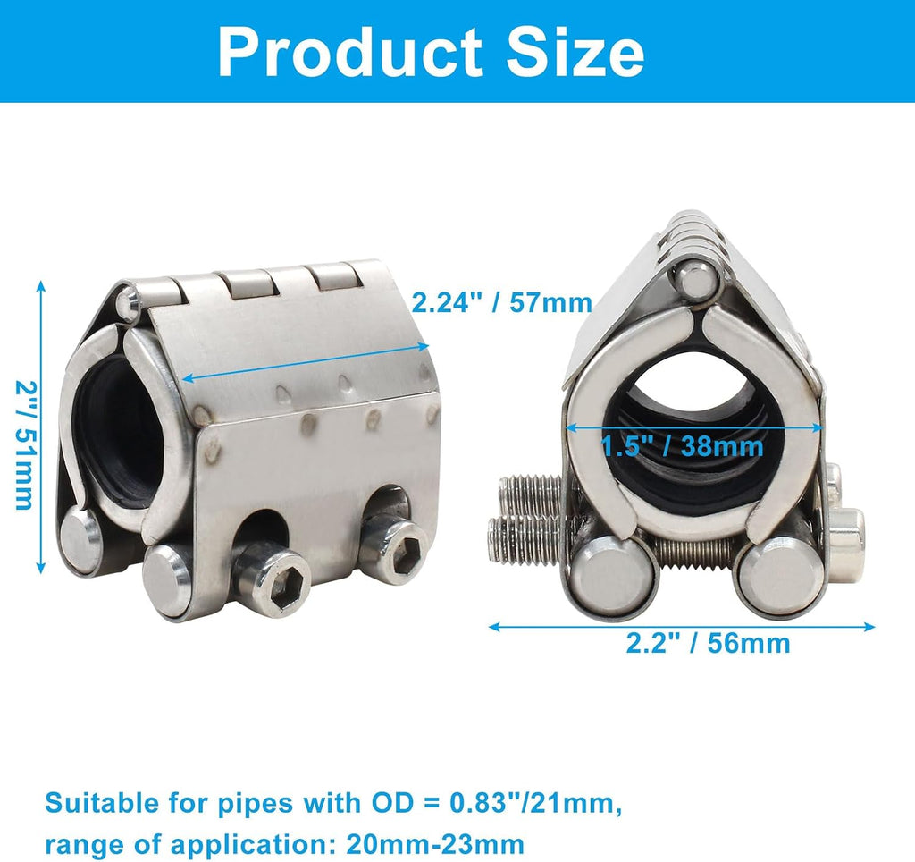 Pipe Repair Clamp, 20mm-23mm/1/2 inch