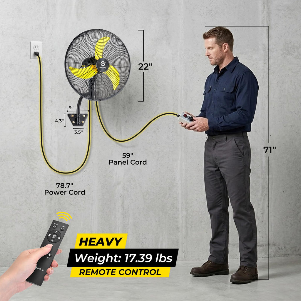 20" Outdoor Wall Mount Fan