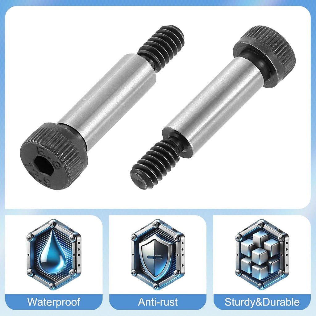 uxcell Hexagon Socket Head Screw,3/4" L,1/4" Dia,#10-24 Thread,10pcs