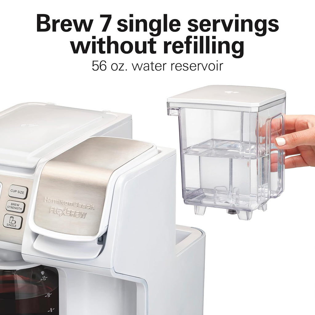 FlexBrew Trio 2-Way Coffee Maker, Compatible with K-Cup Pods or Grounds, Combo, Single Serve & Full 12 Cup Coffee