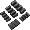 20PCS Snap-On Ferrite Core Kit with Flat Cable Cores (Up to 1.1 in Wide), Multi-Size Ferrite Beads for EMI RFI Noise Suppression, Fits 0.14–0.51 in Round & Flat Cables (3.5–13 mm)