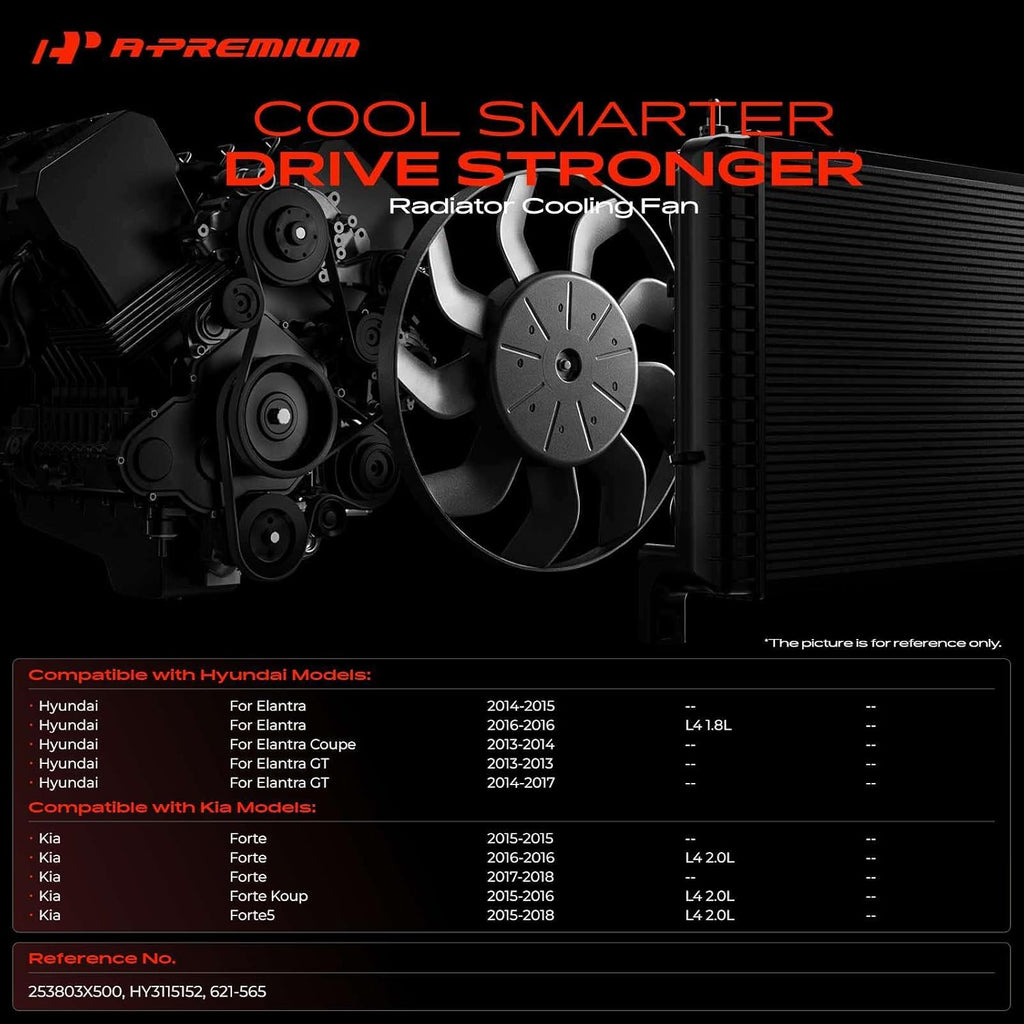 A-Premium Engine Radiator Cooling Fan Assembly