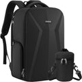 Camera Backpack,Photography Camera Bag with Lens Pouch,Black | DSLR/SLR/Mirrorless Waterproof Hardshell Case, Tripod