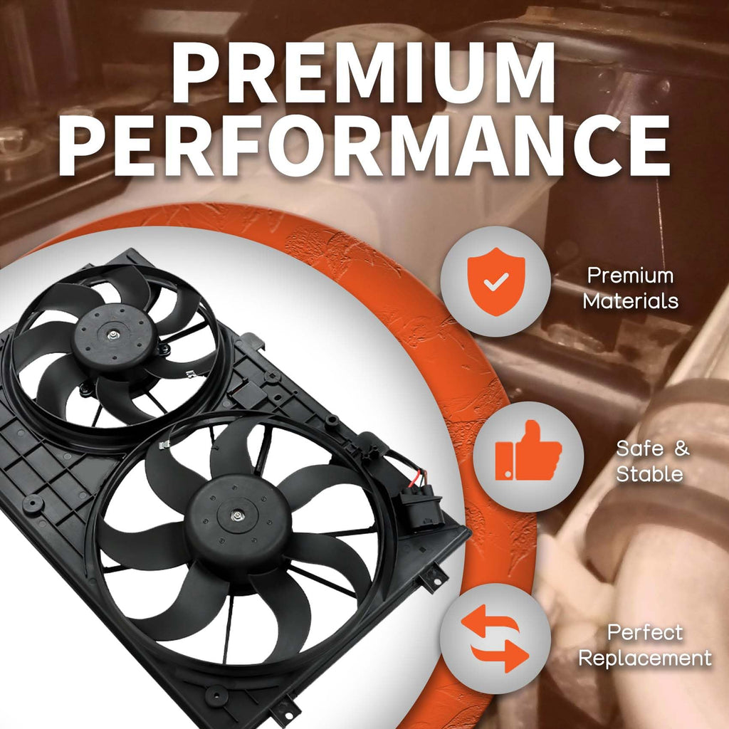 labwork Radiator Condenser Cooling Fan Assembly