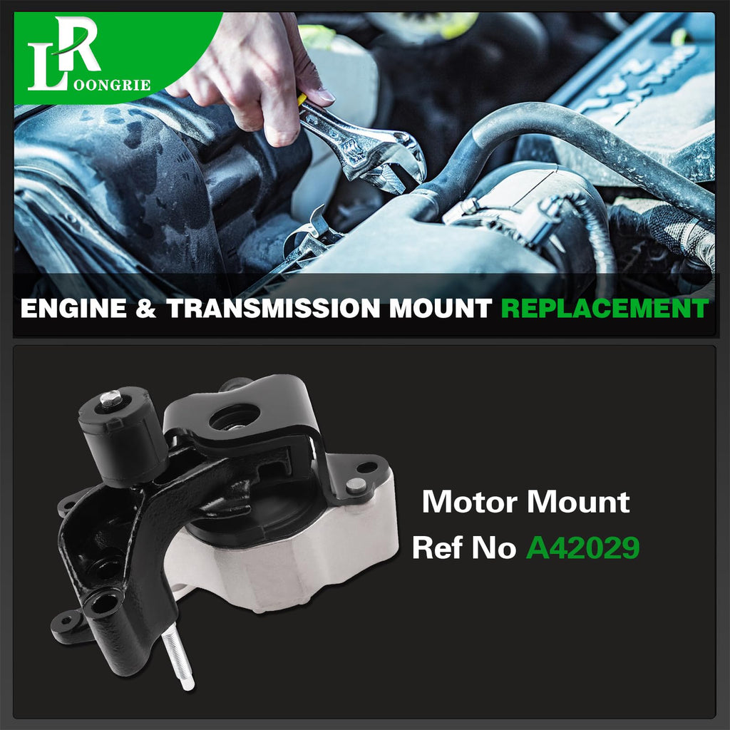 Engine Motor Transmission Mount Kit Compatible with 2004-2009 Prius 1.5L