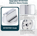 W11517331 Stove Knobs, W11517331 Electric Range Knobs（1PC） | Replace W10850027 W11117415 W11458840 Oven Knob