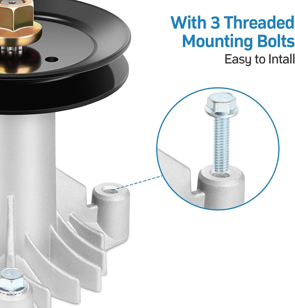 130794 Spindle Assembly 153535 Pulley Replacement for 532130794 582922301 AYP Husqvarna Craftsman Jonsered Poulan Pro