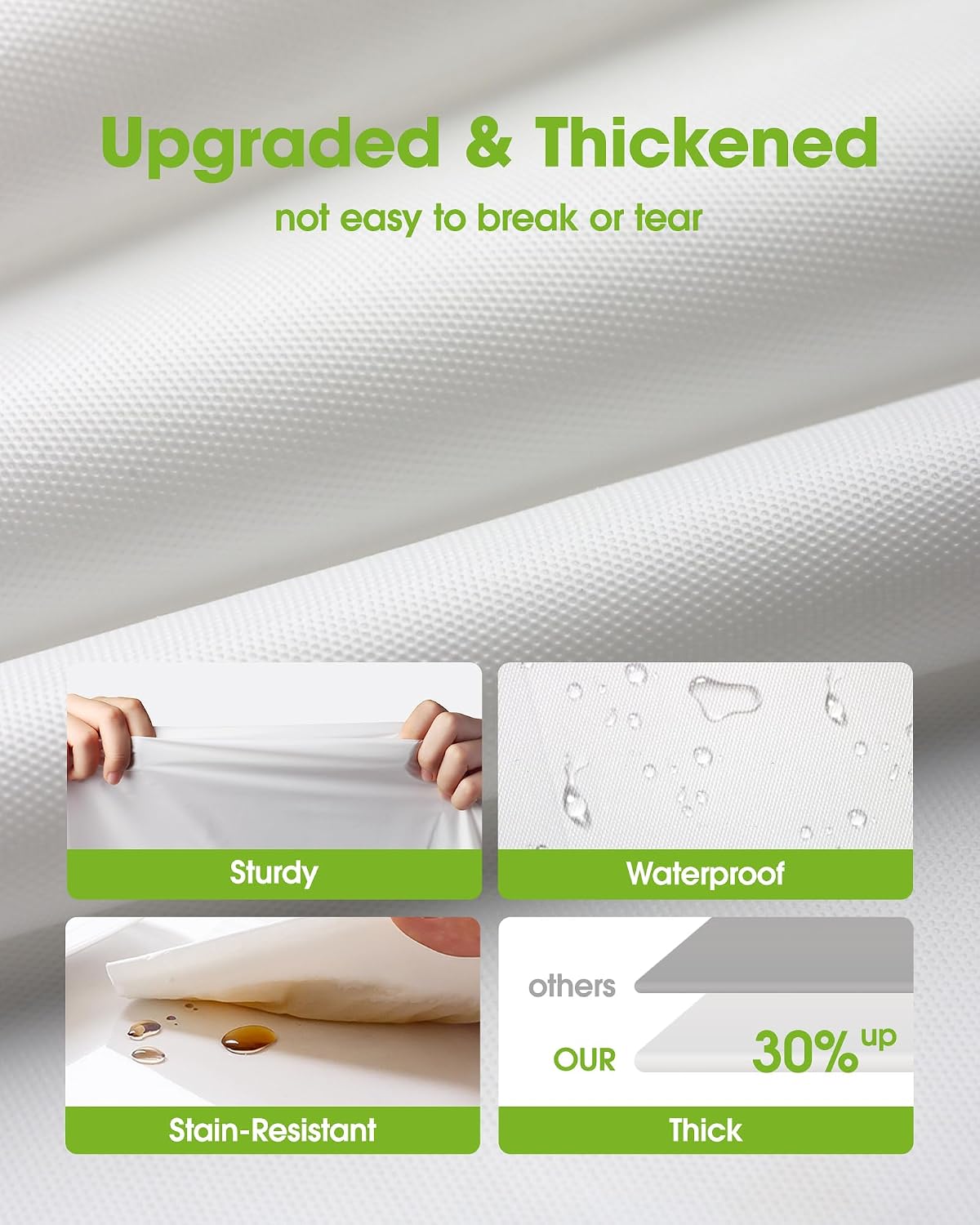 20 Pack White Disposable Plastic Tablecloth 84 Inch Round
