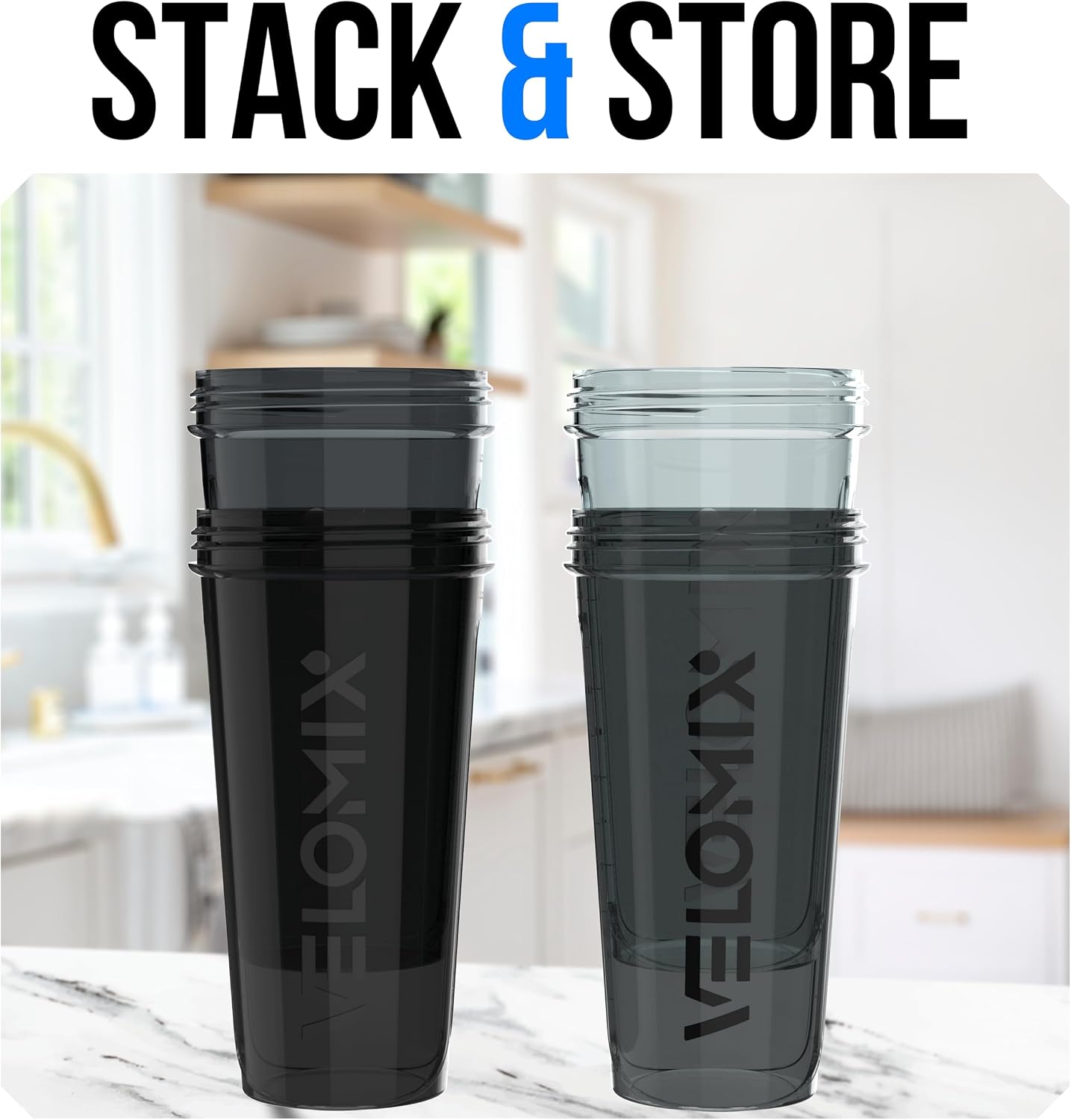 4 Pack 28oz Protein Shaker Bottle for Protein Mixes, Silver Aurora | 4x Wire Whisk, Leak Proof Shaker Cups for