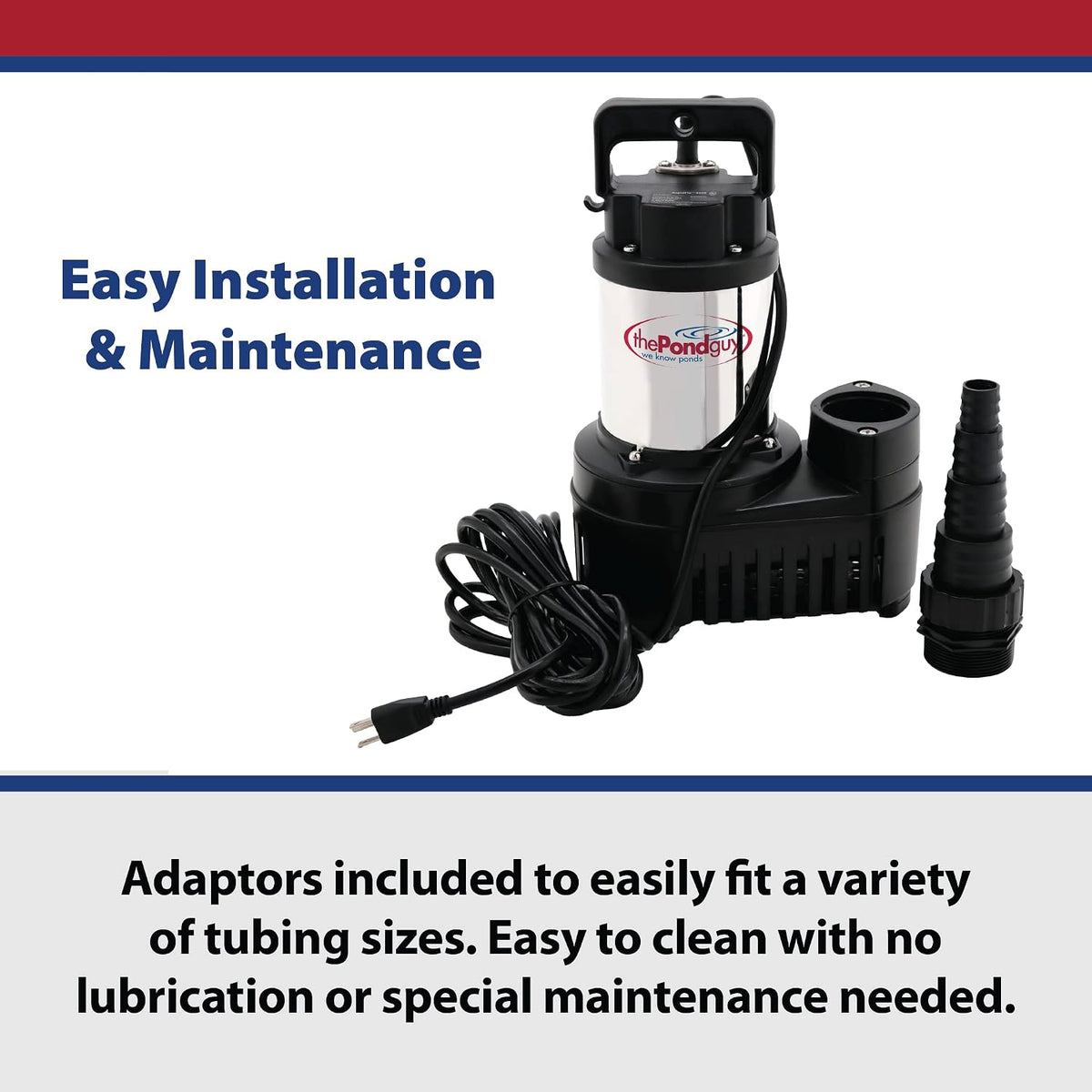 RapidFlo Submersible Outdoor Water Pump, 3000 GPH