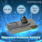 SCOTELLIQ Upgraded Replacement Battery for Dyson Battery