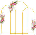 Wedding Arch Backdrop Stand 7.2FT,6.6FT,6FT Gold Metal Arch Stand