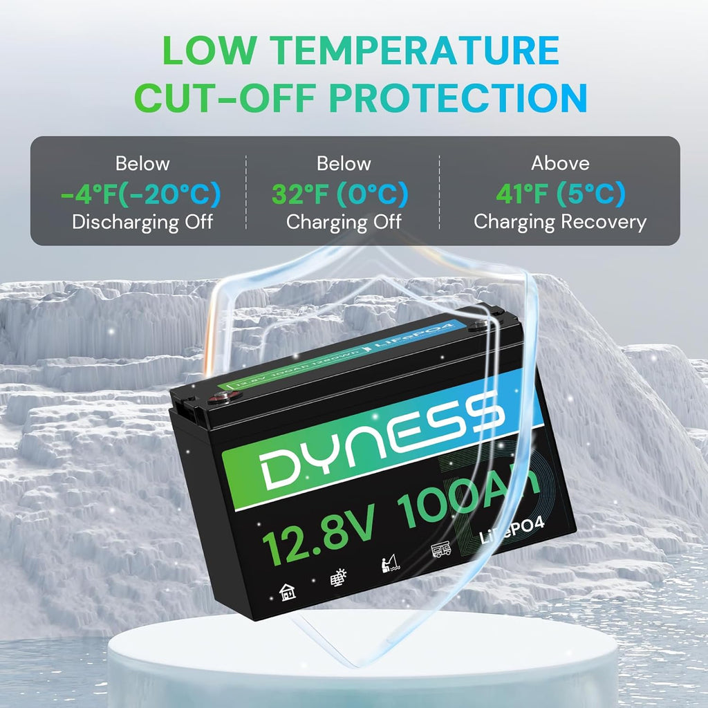 12V 100Ah LiFePO4 Lithium Battery for RV, Solar System and Off-Grid | Group 31, A+ Grade Cell, Built-in 100A BMS