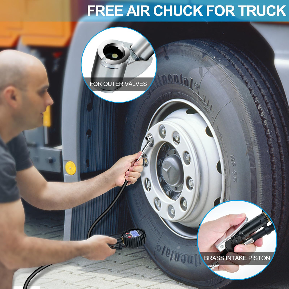 ENDARK Digital Tire Pressure Gauge with Inflator for Air Compressor