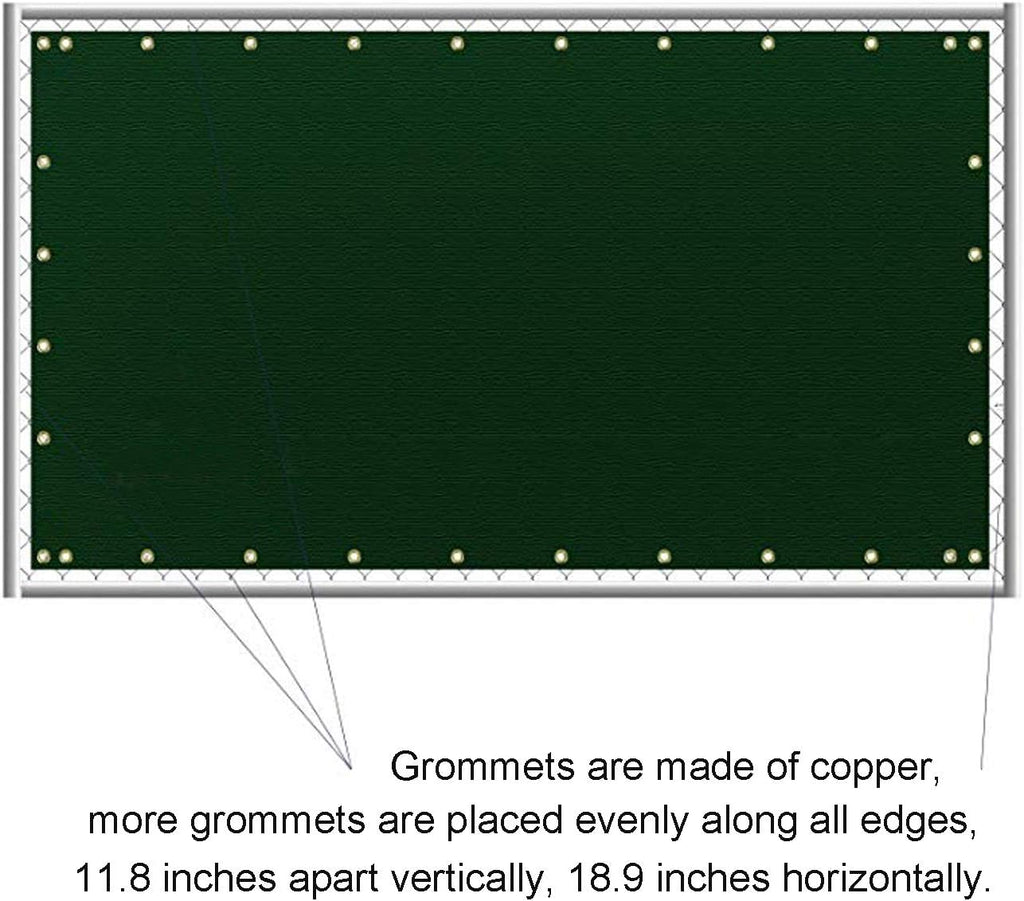 6 ft x 50 ft Privacy Screen Fence Heavy Duty Fence Cover Green