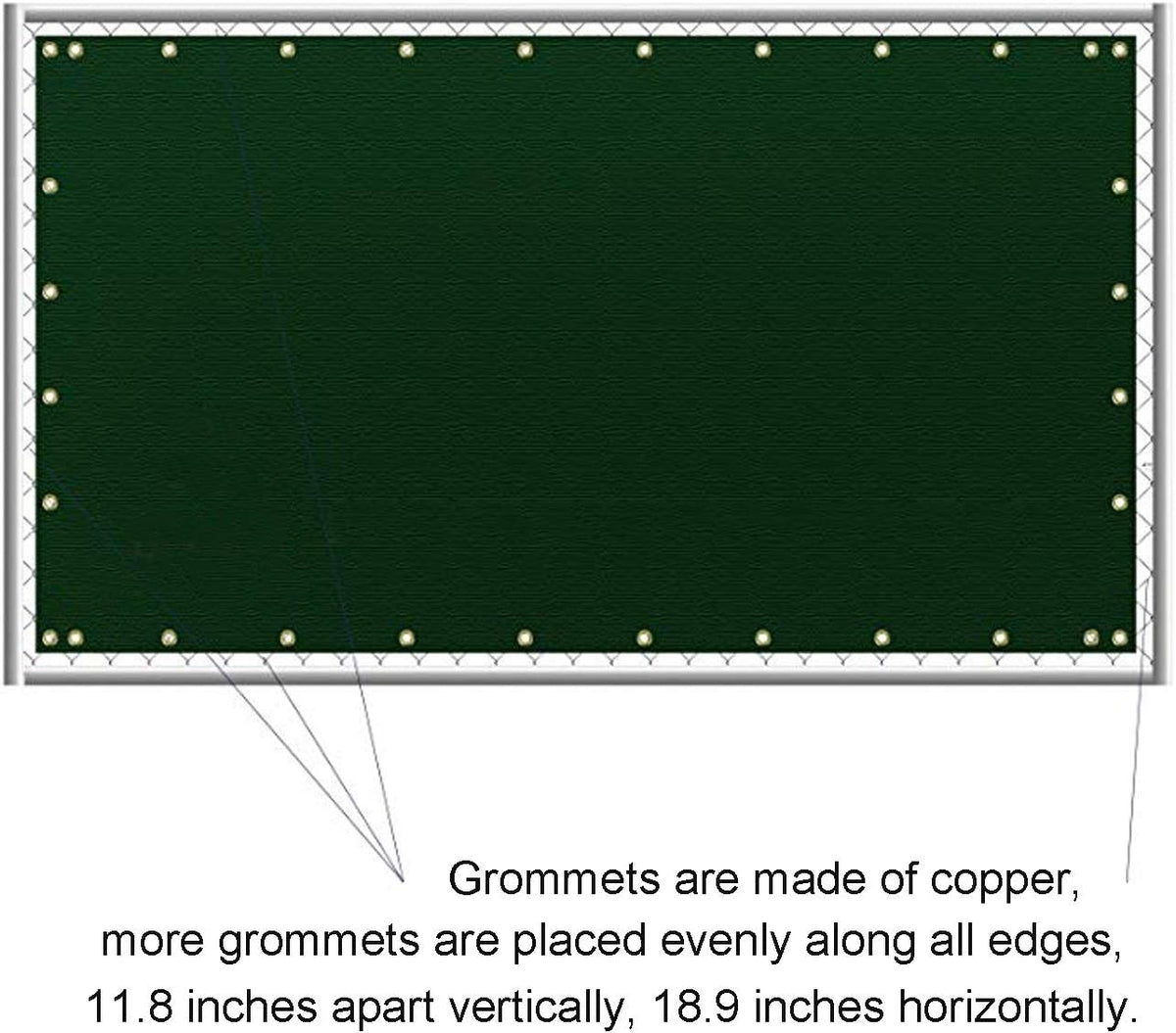 6 ft x 50 ft Privacy Screen Fence Heavy Duty Fence Cover Green