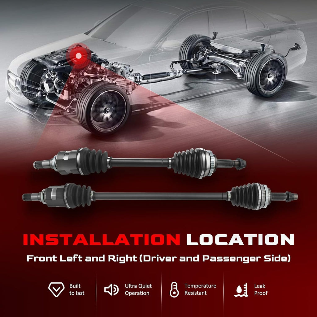 Betthand Front CV Axle Set Fit for Toyota 2009-2018 Corolla 665228 665224