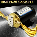 12V Oil Transfer Pump, 3.2 GPM 84W Self‑Priming Gear Pump, Fluid Extractor