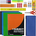 School Supplies Kit for Girls, Boys Back to School Supplies Bundle Pack 30 Piece School Supply Box Set for Kids