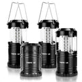 LED Camping Lanterns Battery Powered, Collapsible, IPX4 Water Resistant, Outdoor Portable Lights for Emergency