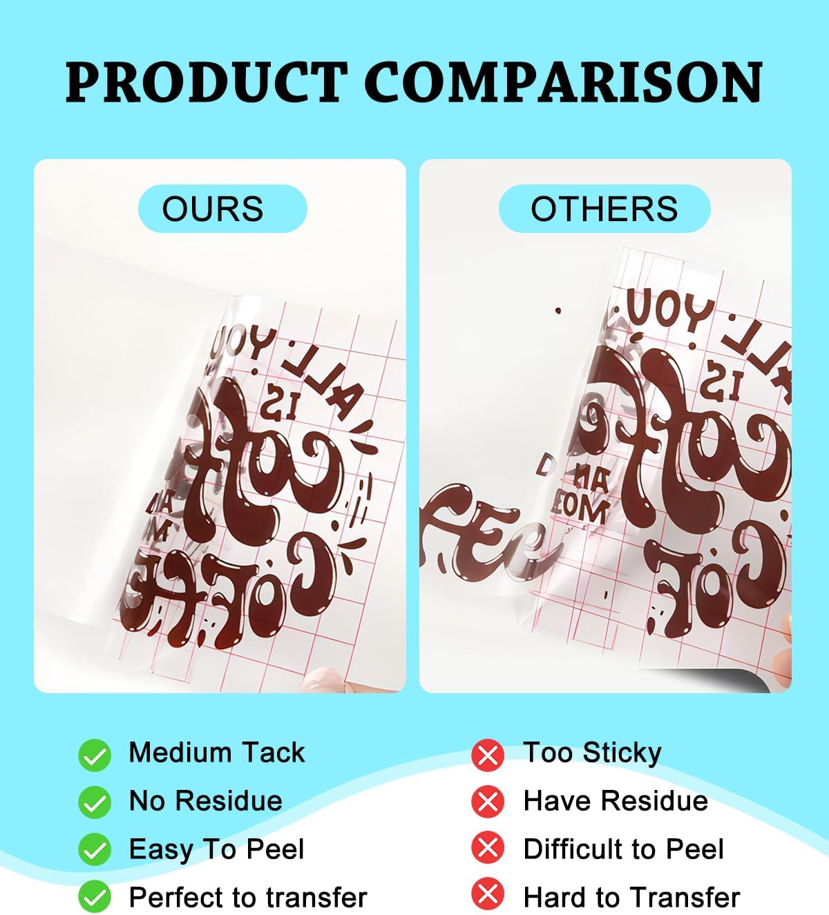 30 Pack Transfer Tapes Compatible with Cricut Maker 4/3 Explore 3/4