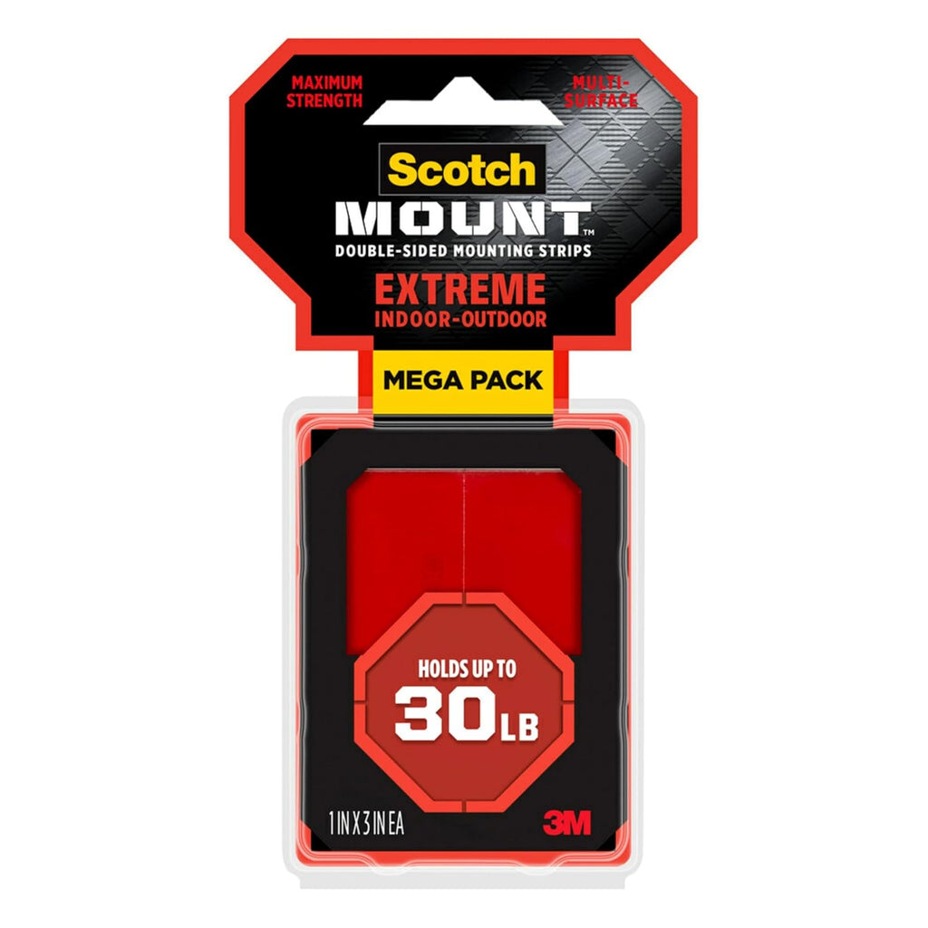 Mount Extreme Double-Sided Mounting Strips, 48 Strips per Pack