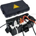 Medium Outdoor Electrical Box(10.6x5.5x4.5inch),Weatherproof Connection Box w/6 Cable Entry,IP54 Waterproof Extension
