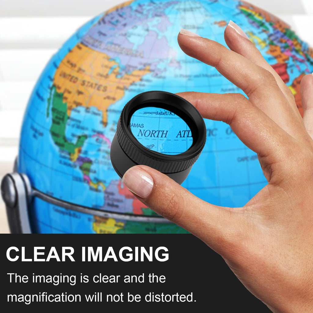 30X Portable Jewelers Loupe Pocket Handheld Magnifier | Sturdy metal, loupe handheld magnifying glass for jeweler