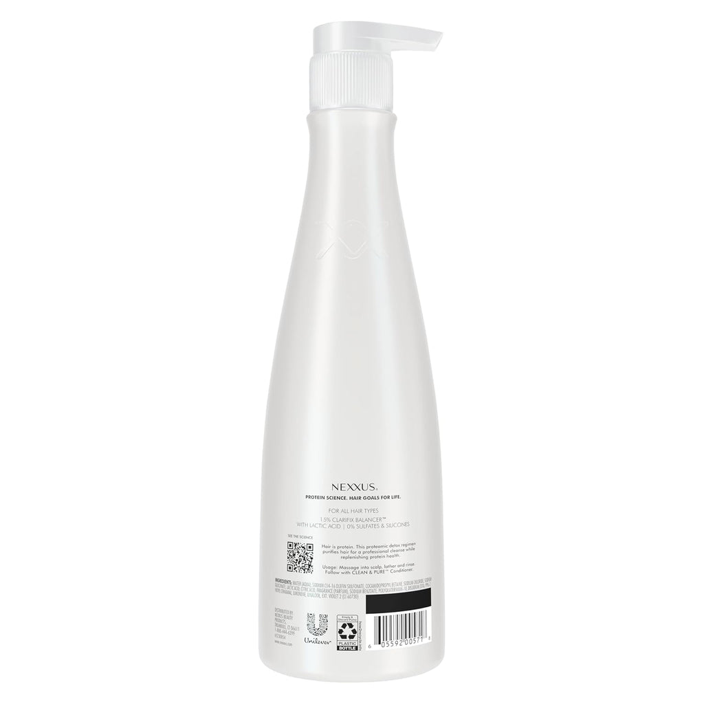 CLEAN & PURE Shampoo Detox for Professional-Level Silicon, Sulfate & Paraben Free Hair Care Powered by Clarifix